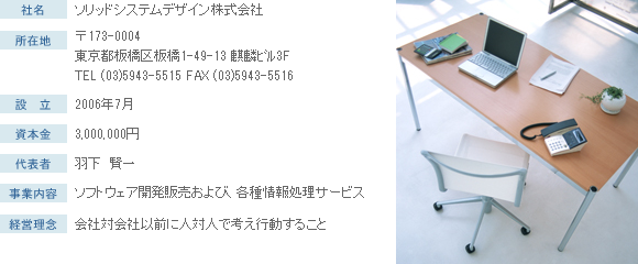 社名：ソリッドシステムデザイン株式会社